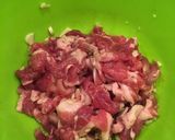 豚肉としめじの玉ねぎ炒め 味噌バター味作り方1写真