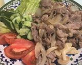 豚肉としめじの玉ねぎ炒め 味噌バター味作り方7写真