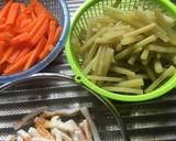 ふきとちくわの炒めもの作り方1写真