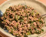 ニラそぼろ豆腐作り方4写真
