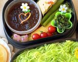 ヤングコーンのひげ♡素麺弁当　６月弁当作り方3写真