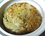 土鍋でビックリBIGな煮込みハンバーグ作り方14写真