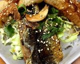 ちくわも一緒に♪イワシの蒲焼き丼作り方10写真