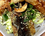 ちくわも一緒に♪イワシの蒲焼き丼作り方10写真
