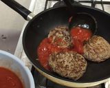糖質オフで本格食感！煮込みハンバーグ作り方6写真