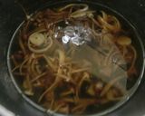 菊花となめ茸のお吸い物作り方2写真