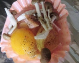 卵とハムとしめじのオーブントースター焼き作り方2写真