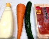 もう一品☆人参きゅうりの明太マヨサラダ作り方1写真