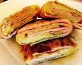 キューピーマヨで♪ハム入り卵焼き作り方6写真