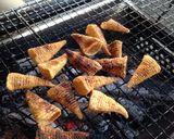 とんがりコーンの炭火焼き!作り方1写真