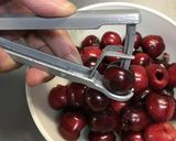 アメリカンチェリーのシロップ漬け作り方1写真