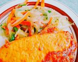 野菜炒めと豚肉の味噌漬け焼き。作り方1写真