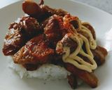 焼鳥丼☝フライパンで簡単麺つゆタレで旨い作り方12写真