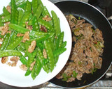 キヌサヤ豚肉くるみの炒め物♪簡単作り方11写真