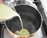 抹茶きな粉ミルク寒天の小豆添え作り方3写真