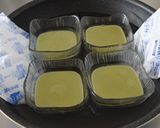 抹茶きな粉ミルク寒天の小豆添え作り方4写真