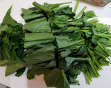 簡単！ほうれん草としめじの辛し和え作り方1写真