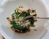 簡単！ほうれん草としめじの辛し和え作り方6写真