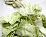 キャベツじゃこ大葉パスタ(バター醤油味)作り方1写真