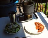 ソロキャンプ＆外飯用！ お一人様カレー！作り方10写真