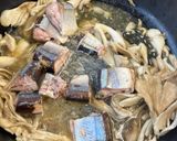サンマ水煮缶で舞茸の炒め物　きのこ作り方2写真
