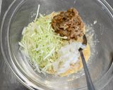 オートミールと納豆でお好み焼き作り方3写真
