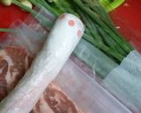 豚バラとニンニクの芽のオイスター炒め作り方1写真