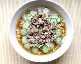 さば缶ときゅうりで☆冷や汁ラーメン！作り方8写真