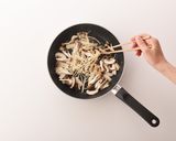 きのこたっぷり納豆パスタ作り方7写真
