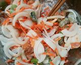 ＊フライパンで！新玉とそら豆のかき揚げ＊作り方3写真