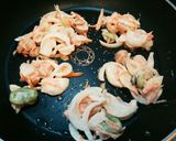 ＊フライパンで！新玉とそら豆のかき揚げ＊作り方7写真