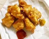 簡単♪鳥ササミのナゲット風唐揚げ♪作り方5写真