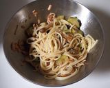 冷たい麺弁当　キノコとツナの冷製パスタ作り方5写真