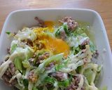 簡単★蒸しキャベツ丼作り方5写真