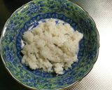 オリーブオイル一回し　納豆-メカブご飯作り方1写真