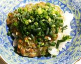 オリーブオイル一回し　納豆-メカブご飯作り方4写真