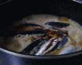田舎風、竹の子と小鰯の煮物作り方3写真
