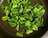 鮭フレークとほうれん草濃厚クリームパスタ作り方2写真