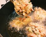 お好み焼き粉でサクサクかき揚げ作り方5写真