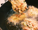 お好み焼き粉でサクサクかき揚げ作り方5写真