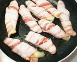 簡単おつまみ みょうがの豚バラ巻き作り方3写真