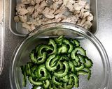 鶏むね肉とゴーヤのマヨヨーグルトサラダ作り方1写真