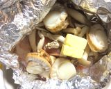 エビとホタテの醤油バターホイル蒸し作り方3写真