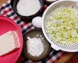 ふわふわ♪とろ～り♪豆腐のお好み焼き♥作り方1写真
