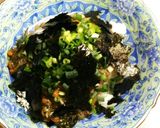 オリーブオイル一回し　納豆-メカブご飯作り方5写真