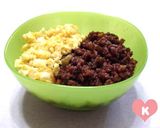 ピーマンで酢ッキリ！？我が家のそぼろ丼♪作り方9写真