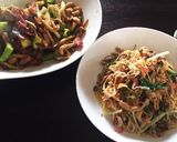 桜エビ香る☆しらたきdeポン酢焼きそば！作り方10写真