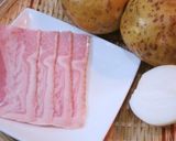 じゃがいもとベーコンと玉ねぎの温サラダ作り方1写真