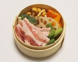 ごまだれ美味しい～豚肉と野菜のせいろ蒸し作り方4写真