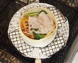 ごまだれ美味しい～豚肉と野菜のせいろ蒸し作り方7写真